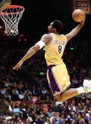 Kobe Flies To The Hoop