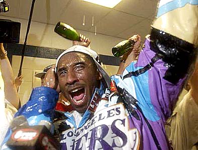 Kobe Is Soaked With Champagne